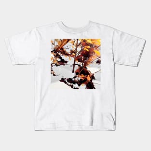 Early Snowfall on Trees Kids T-Shirt